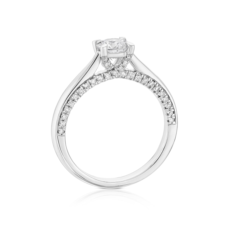 Main Image 3 of Engagement Ring The Forever Diamond Platinum 1ct Diamond Ring