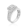 Thumbnail Image 2 of Engagement Ring Perfect Fit 9ct White Gold 0.66ct Diamond Double Halo Ring