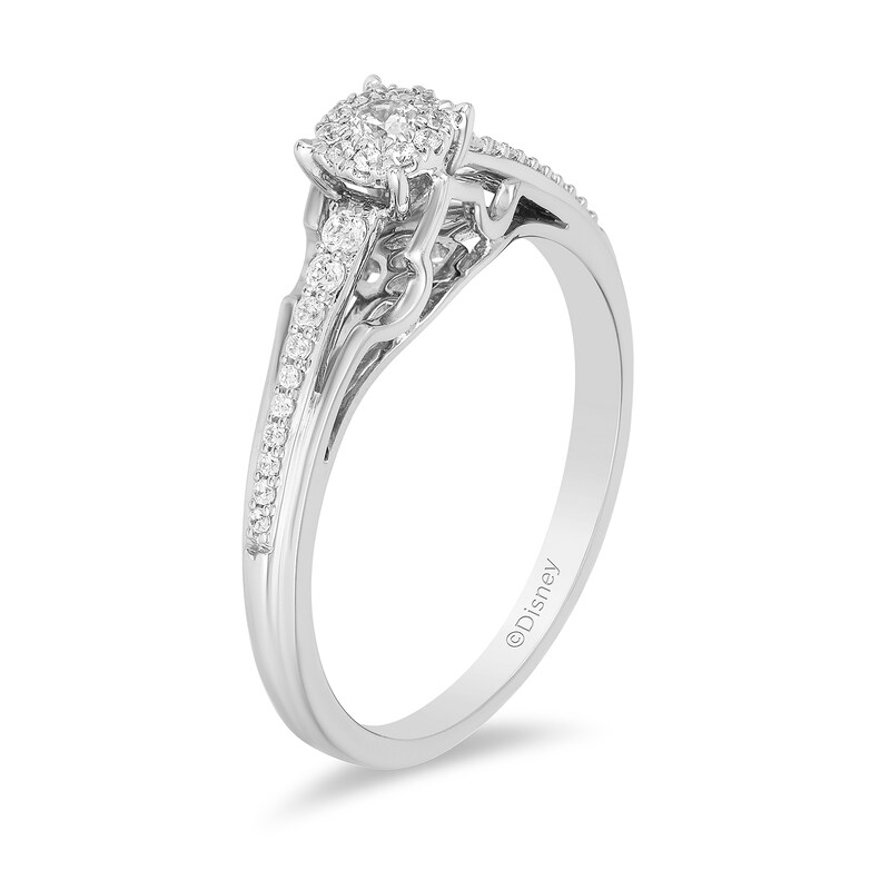 Main Image 2 of Enchanted Disney Fine Jewellery 0.20ct Diamond Aurora Ring