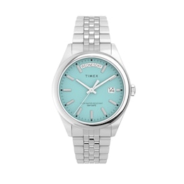Timex Legacy Ladies' Light Blue Dial & Silver Tone Stainless Steel Bracelet Watch