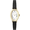 Thumbnail Image 1 of Timex Cavatina Women's Gold-Tone Case & Black Leather Strap Watch
