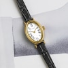 Thumbnail Image 4 of Timex Cavatina Women's Gold-Tone Case & Black Leather Strap Watch
