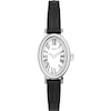 Thumbnail Image 1 of Timex Cavatina Women's Silver-Tone Case & Black Leather Strap Watch