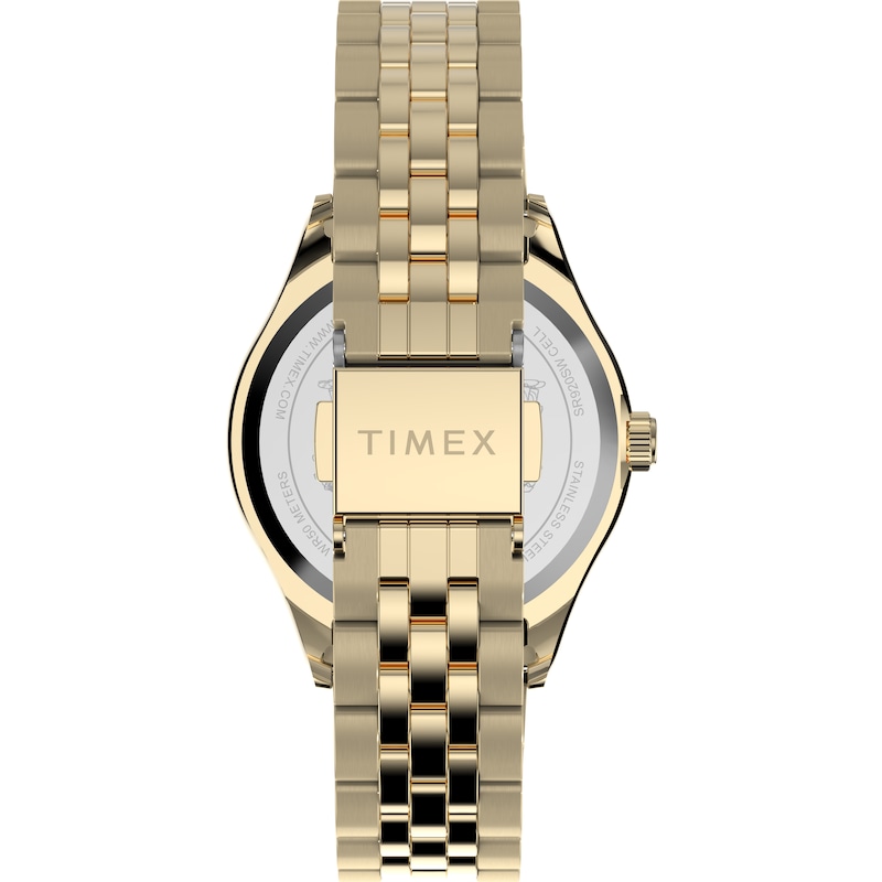 Main Image 4 of Timex Legacy x Peanuts Gold Tone Stainless Steel Bracelet Watchwith Snoopy on Roller Skates