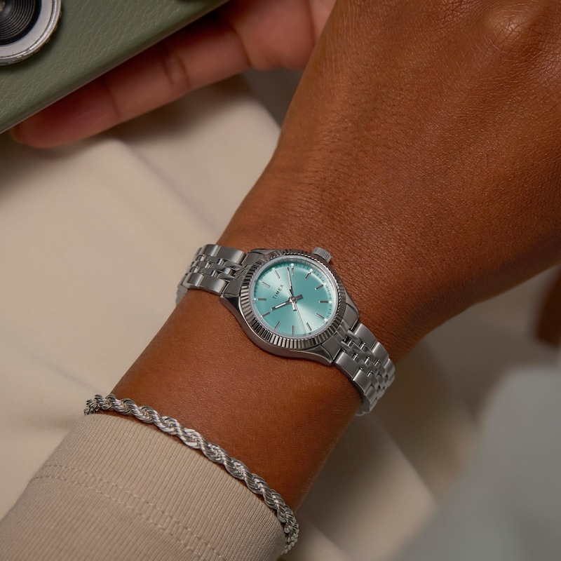 Main Image 2 of Timex Legacy Mini Light Blue Dial Silver Tone Stainless Steel Bracelet Watch