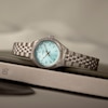 Thumbnail Image 4 of Timex Legacy Mini Light Blue Dial Silver Tone Stainless Steel Bracelet Watch