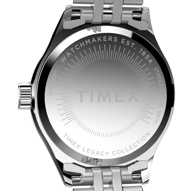Main Image 7 of Timex Legacy Mini Light Blue Dial Silver Tone Stainless Steel Bracelet Watch