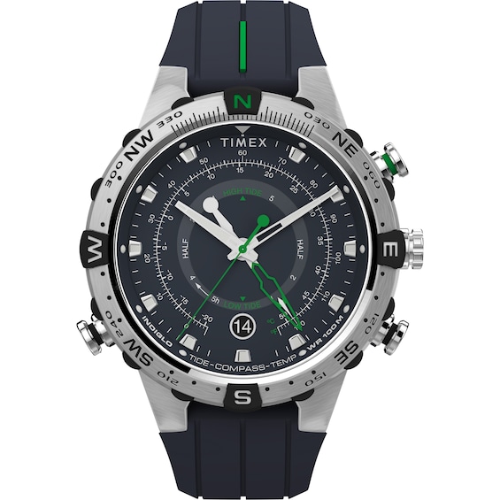 Timex Tide-Temp-Compass Blue Dial & Blue Silicone Strap Watch