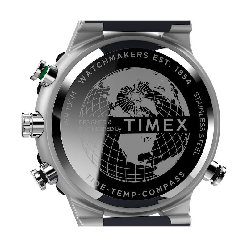 Main Image 4 of Timex Tide-Temp-Compass Blue Dial & Blue Silicone Strap Watch