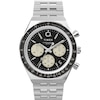 Thumbnail Image 1 of Timex Q Diver Inspired Chronograph Black Dial Silver Tone Stainless Steel Bracelet Watch