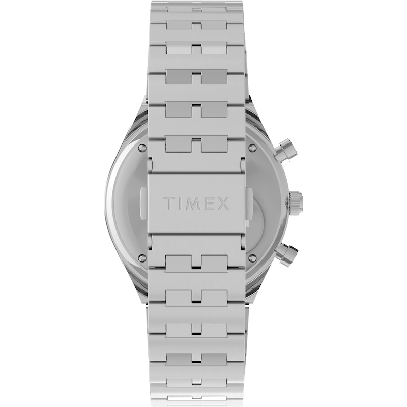 Main Image 4 of Timex Q Diver Inspired Chronograph Black Dial Silver Tone Stainless Steel Bracelet Watch