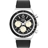Thumbnail Image 1 of Timex Q Diver Inspired Chronograph Black Dial & Black Leather Strap Watch