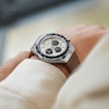 Thumbnail Image 2 of Timex Q Diver Inspired Chronograph Cream Dial & Brown Leather Strap Watch