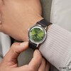 Thumbnail Image 2 of Timex Marlin Automatic Green Dial & Black Leather Strap Watch