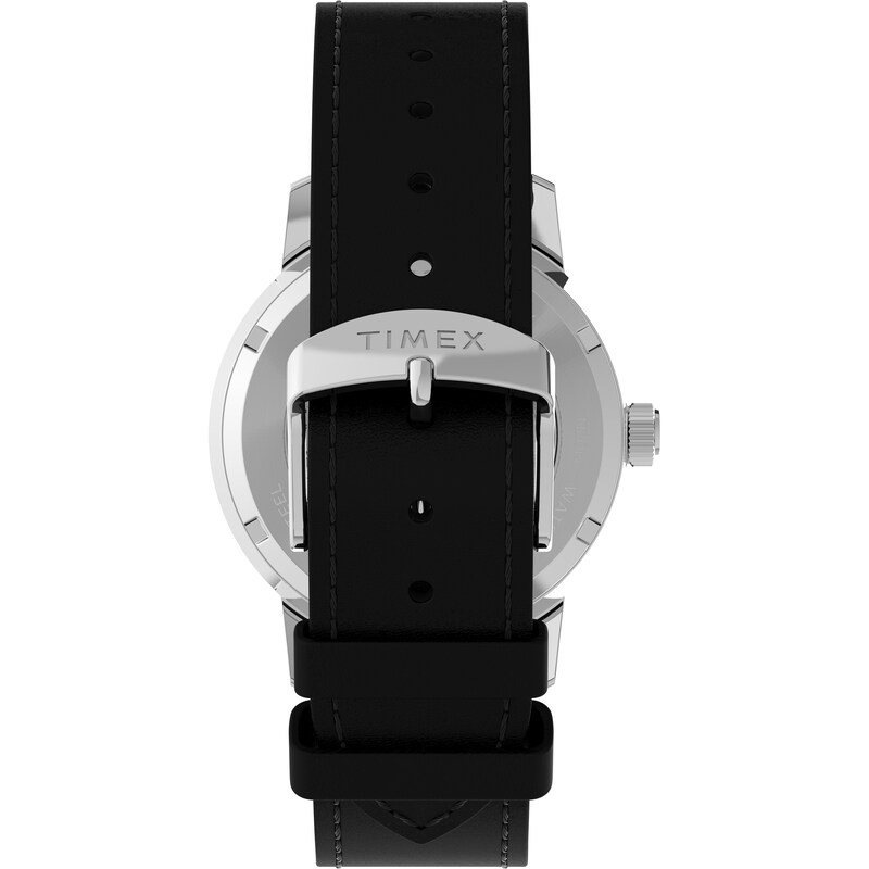Main Image 3 of Timex Marlin Automatic Green Dial & Black Leather Strap Watch