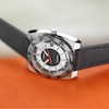 Thumbnail Image 2 of Timex World Time Reissue Black Dial & Black Leather Strap Watch