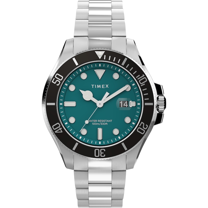 Main Image 1 of Timex Harborside Coast Black Aventurine Dial Silver Tone Stainless Steel Bracelet Watch