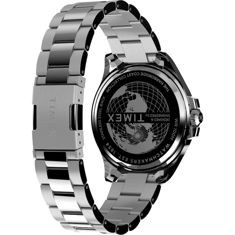 Main Image 9 of Timex Harborside Coast Black Aventurine Dial Silver Tone Stainless Steel Bracelet Watch