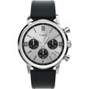 Thumbnail Image 1 of Timex Marlin Quartz Chronograph Silver Dial Black Leather Strap Watch
