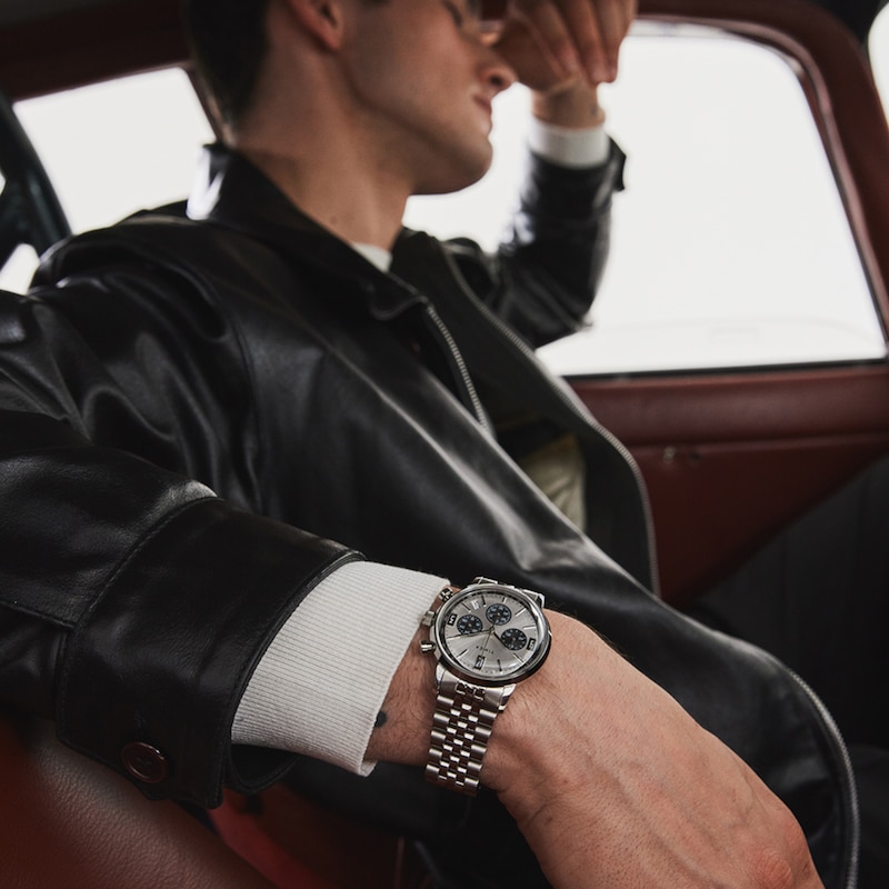 Main Image 2 of Timex Marlin Quartz Chronograph Silver Dial Stainless Steel Bracelet Watch