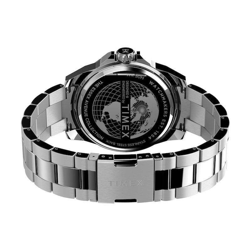 Main Image 7 of Timex Essex Avenue 46 Green Dial Stainless Steel Bracelet Watch