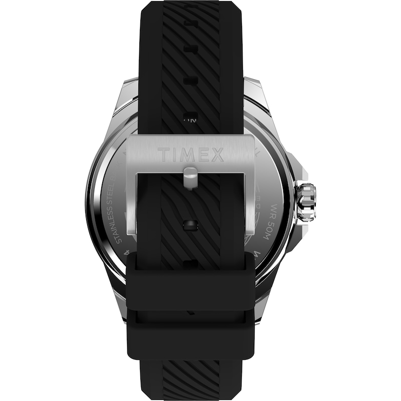 Main Image 2 of Timex Essex Avenue 46 Black Dial & Black Synthetic Rubber Strap Watch
