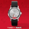 Thumbnail Image 2 of Timex Marlin Automatic Snoopy Flying Ace Black Dial & Black Leather Strap Watch