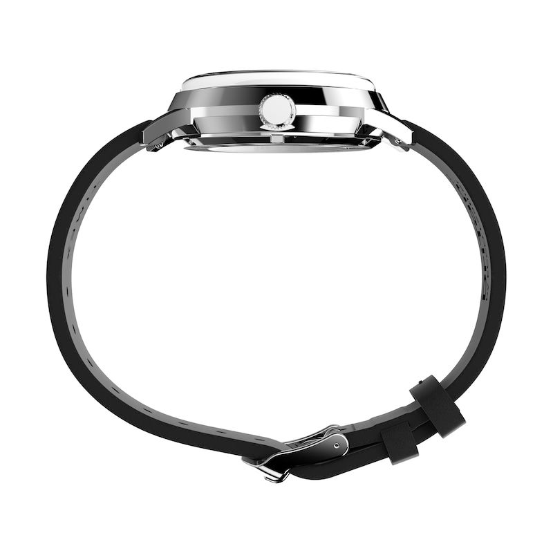 Main Image 6 of Timex Marlin Automatic Snoopy Flying Ace Black Dial & Black Leather Strap Watch