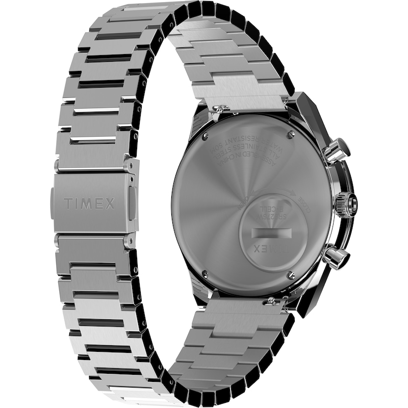 Main Image 5 of Timex Q Diver Inspired Chronograph Blue Dial Stainless Steel Bracelet Watch