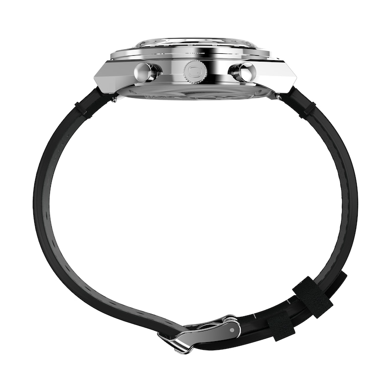 Main Image 3 of Timex Q Chronograph x Peanuts Snoopy 40mm Black Leather Strap Watch