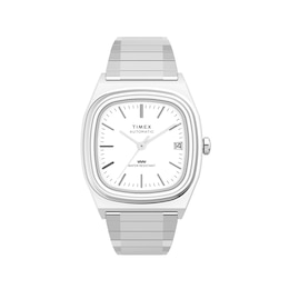 Timex Automatic 1983 E Line Reissue 34mm Stainless Steel Expansion Band Watch