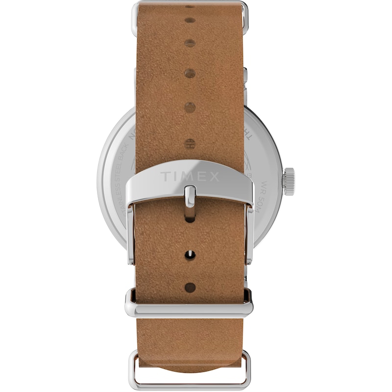 Main Image 6 of Timex Weekender 40mm Brown Leather Strap Watch