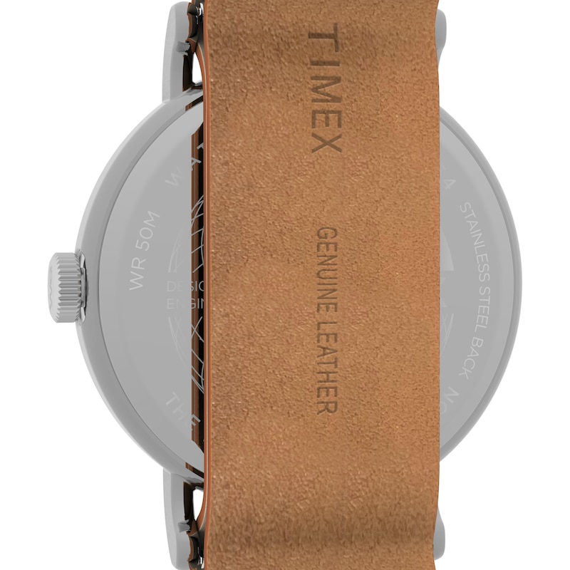Main Image 7 of Timex Weekender 40mm Brown Leather Strap Watch