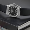 Thumbnail Image 3 of Timex Automatic 1983 E Line Men's 34mm Black Leather Strap Watch