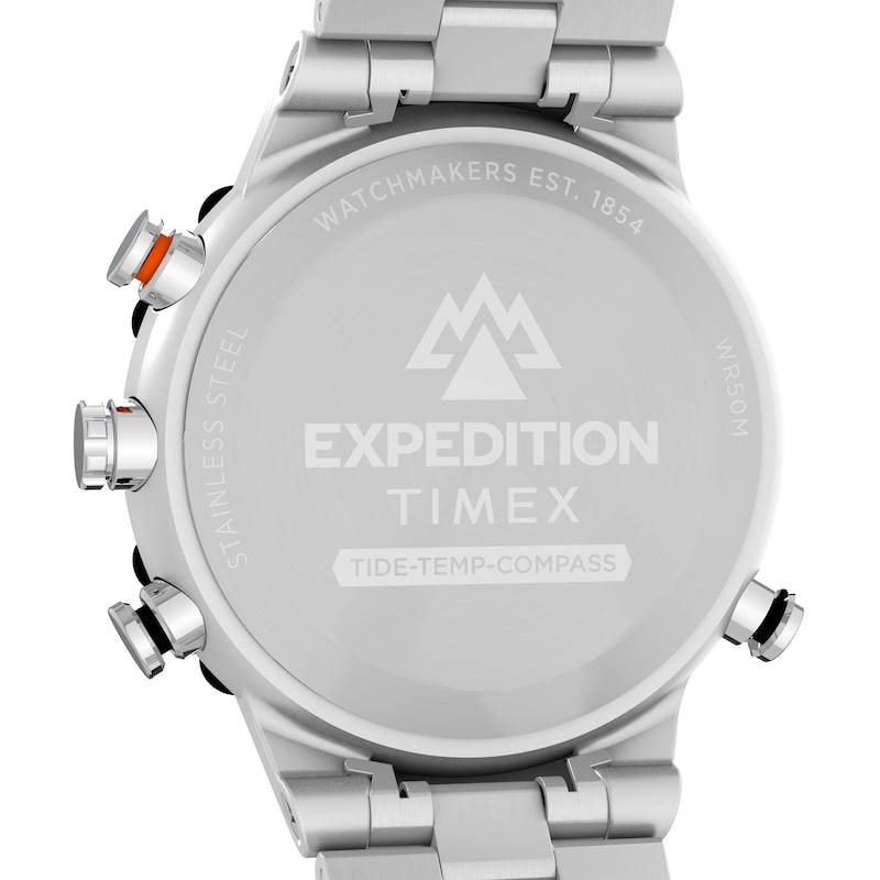 Main Image 8 of Timex Expedition Tide-Temp-Compass 45mm Stainless Steel Bracelet Watch