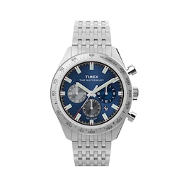 Timex Waterbury Metropolitan Chronograph 41mm Blue Dial & Stainless Steel Watch