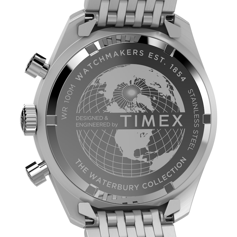 Main Image 6 of Timex Waterbury Metropolitan Chronograph 41mm Blue Dial & Stainless Steel Watch