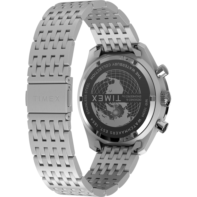 Main Image 7 of Timex Waterbury Metropolitan Chronograph 41mm Blue Dial & Stainless Steel Watch