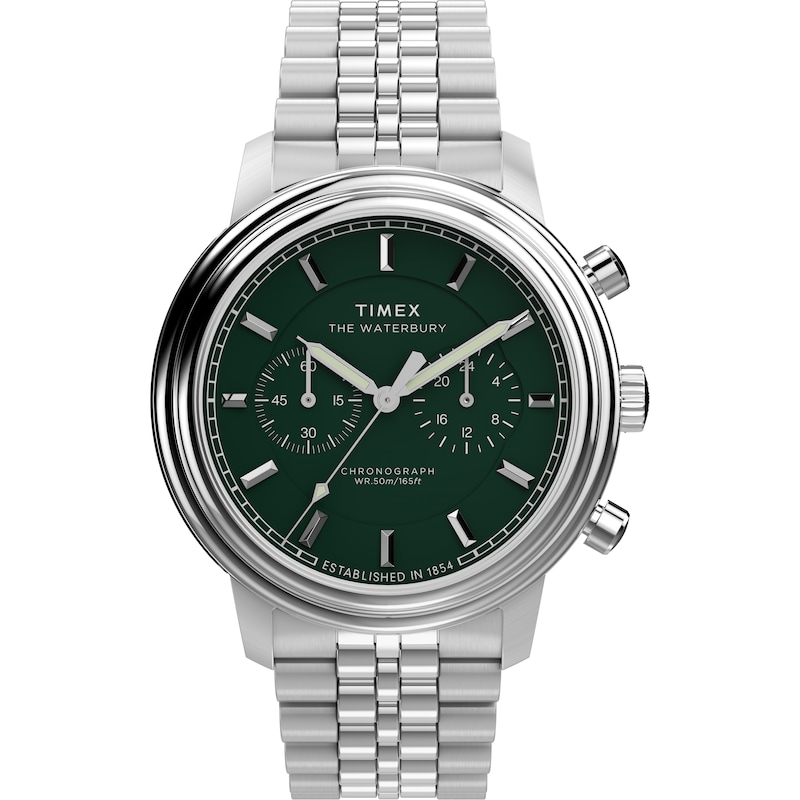 Main Image 1 of Timex Waterbury Metropolitan Chronograph 41mm Stainless Steel Bracelet Watch