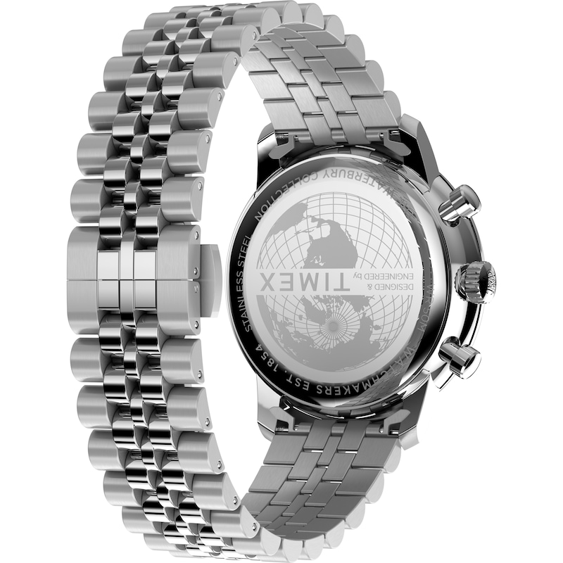 Main Image 6 of Timex Waterbury Metropolitan Chronograph 41mm Stainless Steel Bracelet Watch