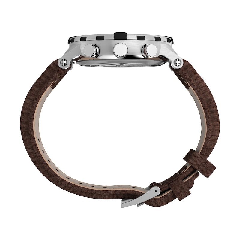 Main Image 2 of Timex IQ Tide Temp Compass 45mm Brown Leather Strap Watch
