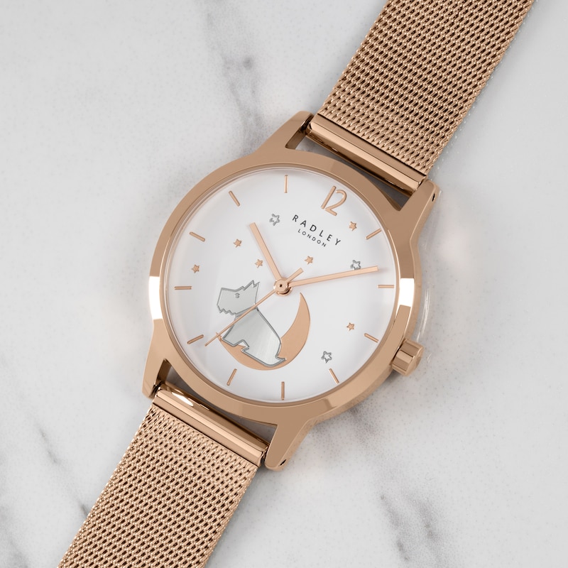 Radley Ladies' Rose Gold Tone Watch & Bracelet Gift Set