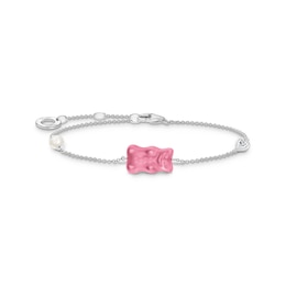 Thomas Sabo x HARIBO Ladies' Pink Goldbear Pearl Bracelet