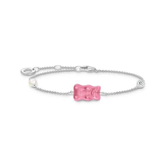 Thomas Sabo x HARIBO Ladies Pink Goldbear Pearl Bracelet