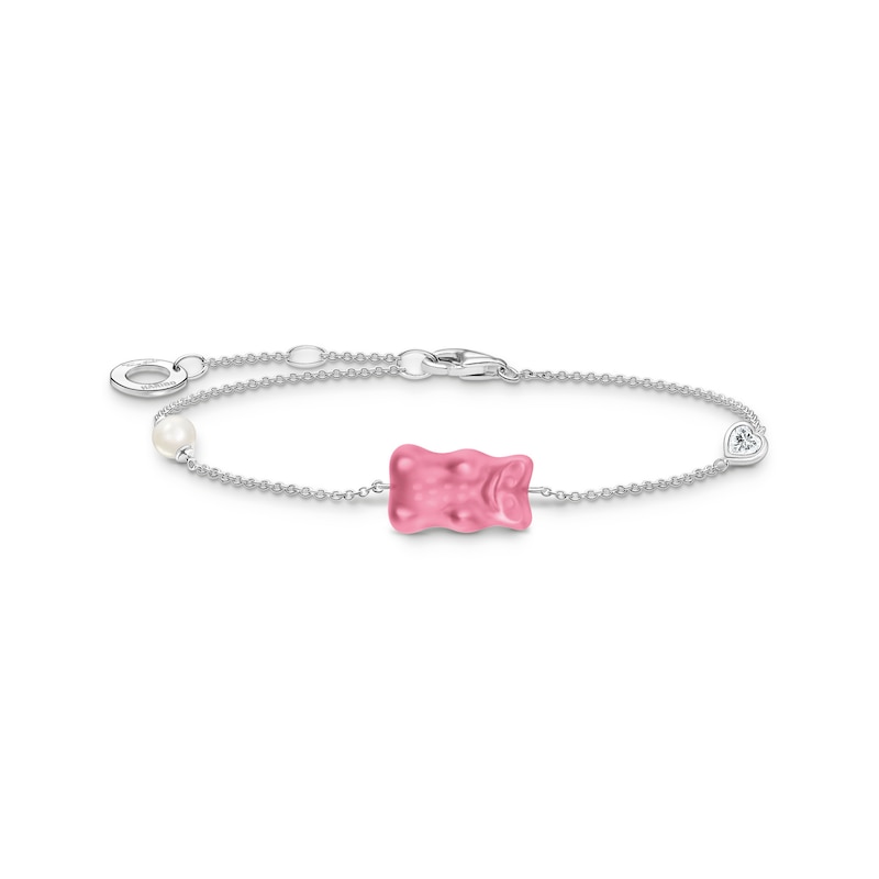 Main Image 1 of Thomas Sabo x HARIBO Ladies' Pink Goldbear Pearl Bracelet
