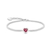 Thumbnail Image 1 of Thomas Sabo True Romance Ladies' Sterling Silver Red Heart Bracelet
