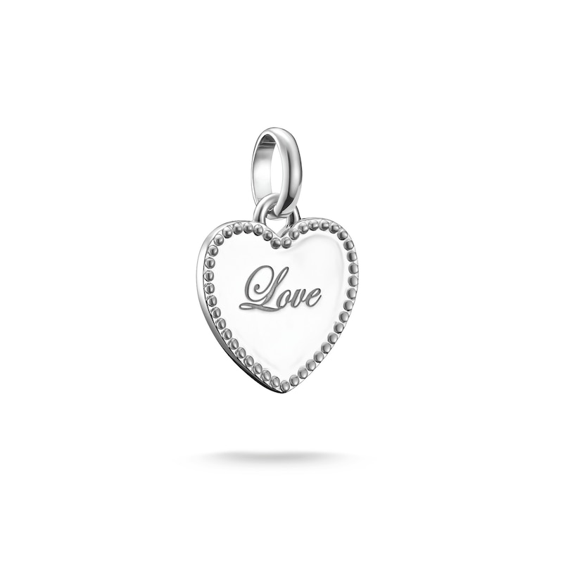 Main Image 1 of Thomas Sabo Charm Club Connect Sterling Silver 'Love' Heart Charm