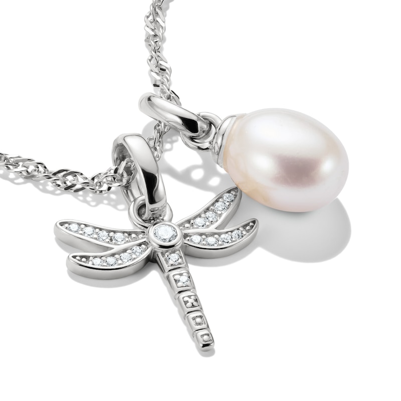Main Image 2 of Thomas Sabo Charm Club Connect Sterling Silver Freshwater Pearl Charm