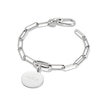 Thumbnail Image 2 of Thomas Sabo Charm Club Connect Sterling Silver Paper Link Link Charm Bracelet 7.5"