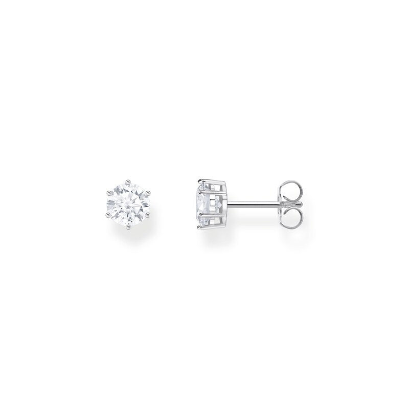 Main Image 1 of Thomas Sabo Sparkling White Ladies' Sterling Silver Cubic Zirconia Stud Earrings
